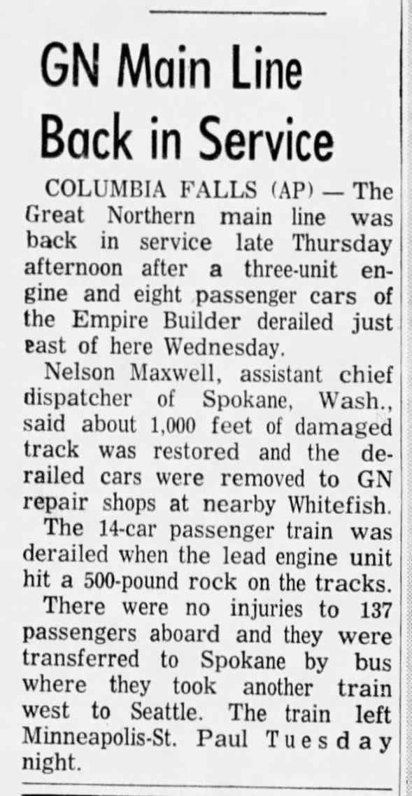 Clipping from The Missoulian